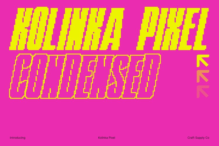 Preview of Kolinka Pixel Font