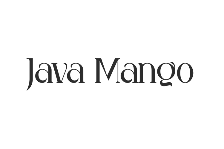 Java Mango Font