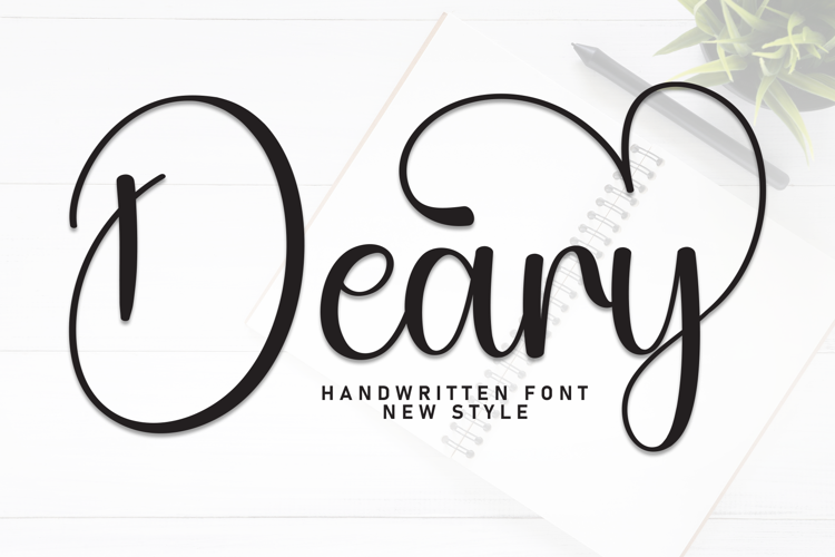 Preview of Deary Font