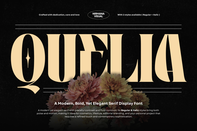 Preview of Quelia Vintage Font