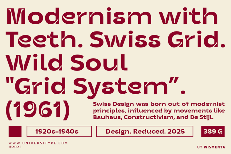 UT Wismenta Font
