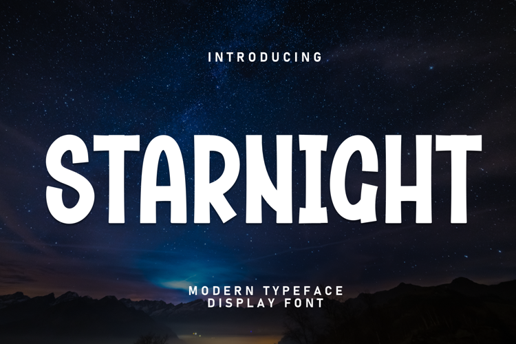 Preview of Starnight Font