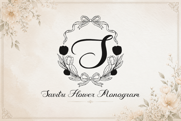 Preview of Savitri Flower Font