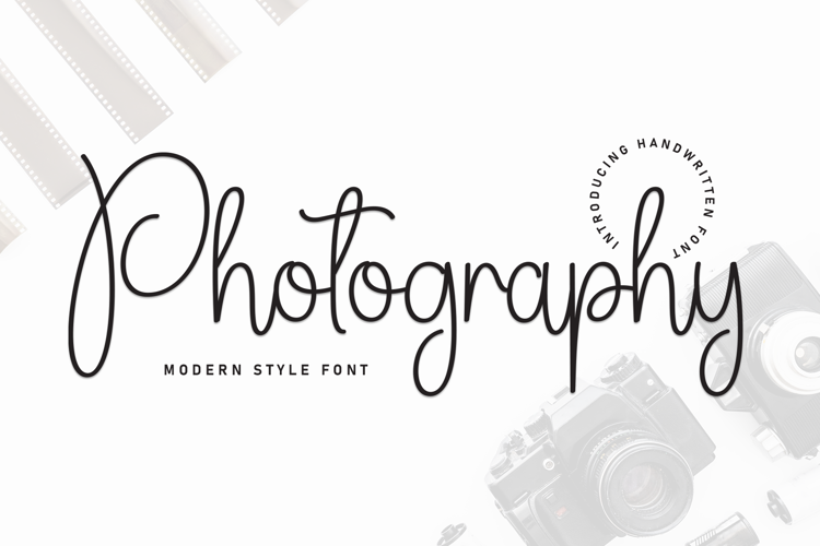 Preview of Photography Font