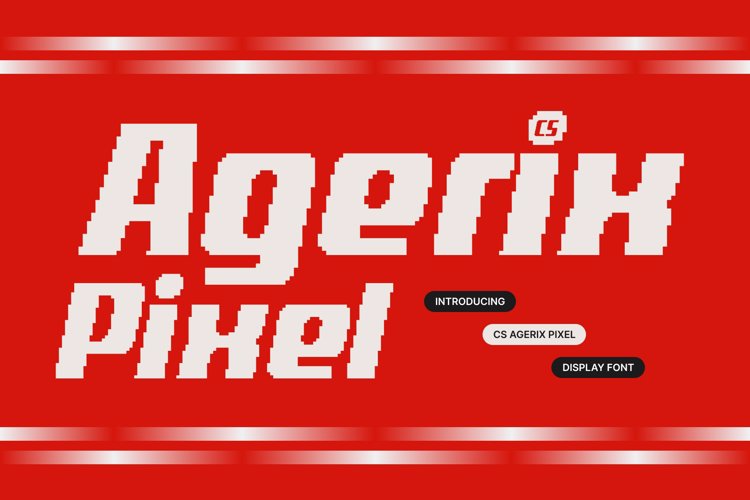 Preview of CS Agerix Pixel Font