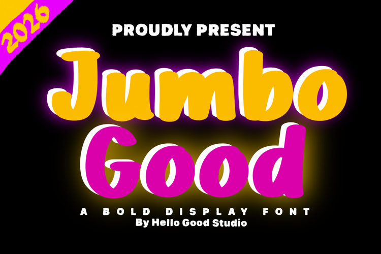 Preview of Jumbo Good Font