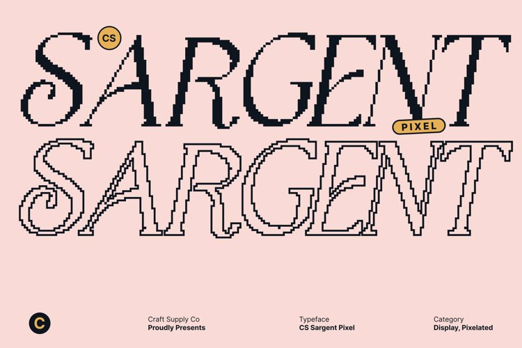 Preview of CS Sargent Pixel Font