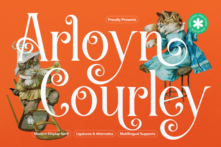 Preview of Arloyn Courley Font