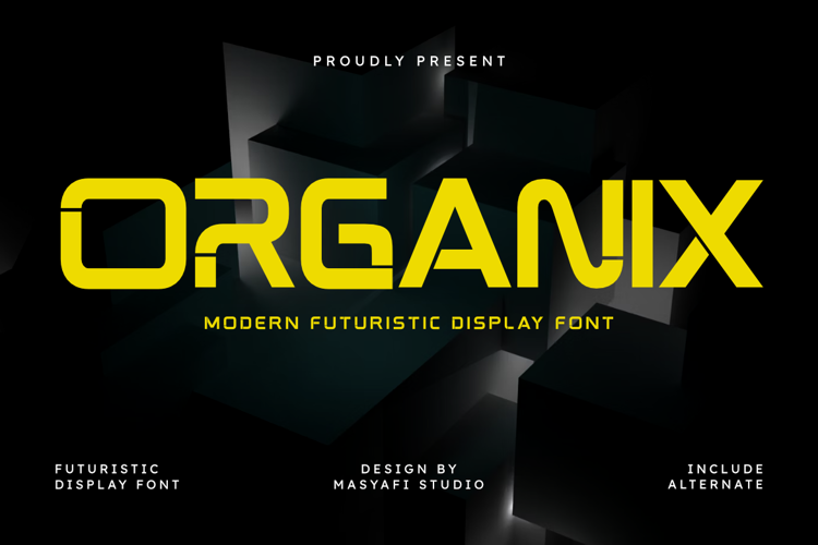 Preview of Organix Font