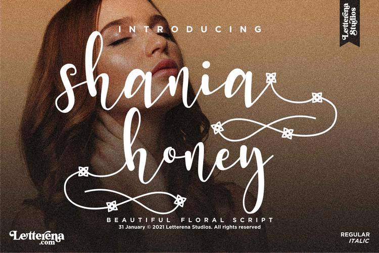 shania honey Font