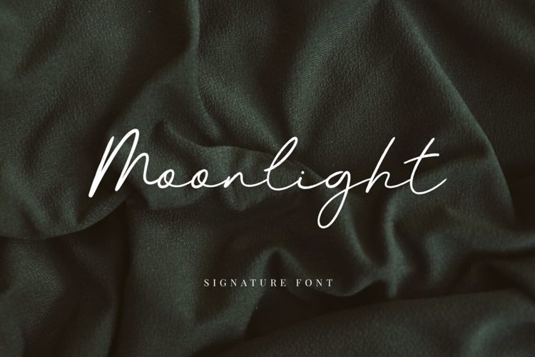 Preview of Moonlight Elegant Signature Tatuering Font