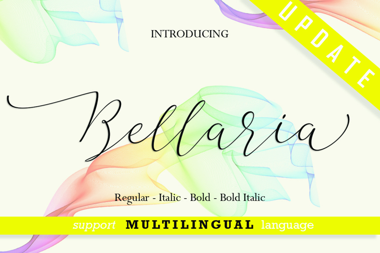 Bellaria Script Font