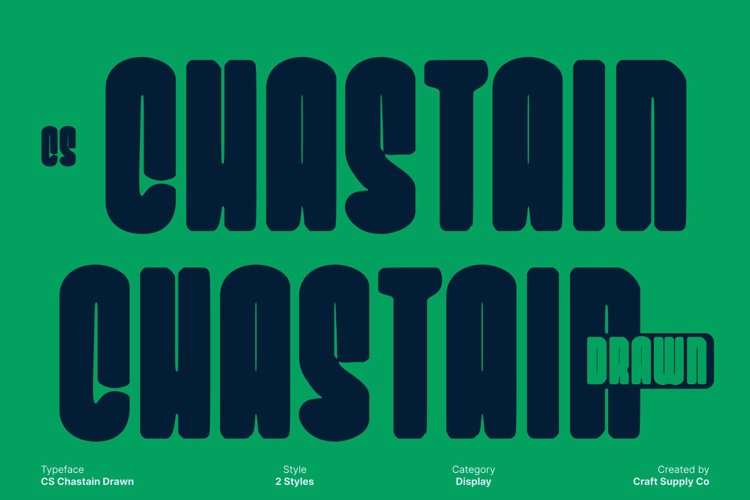 Preview of CS Chastain Drawn Font