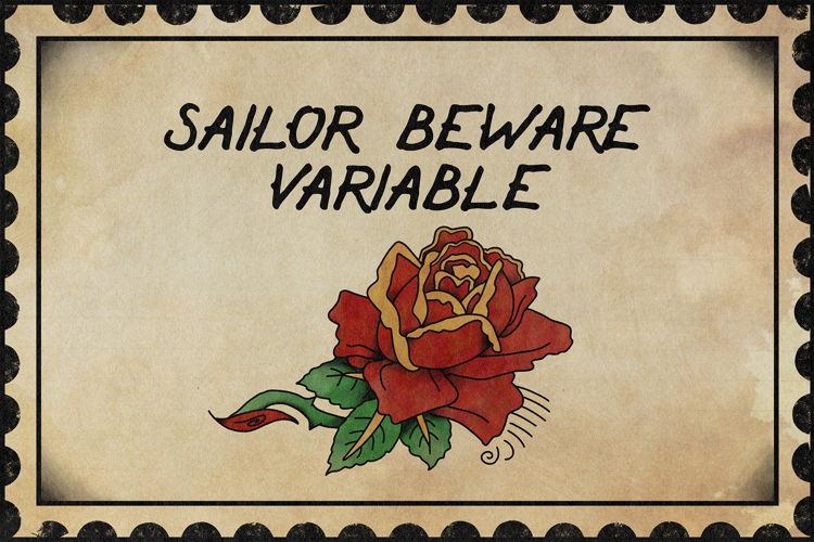 Preview of Sailor Beware Font