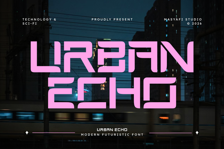 Preview of Urban Echo Font