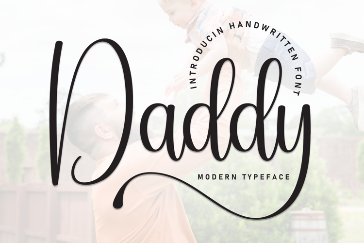 Preview of Daddy Font