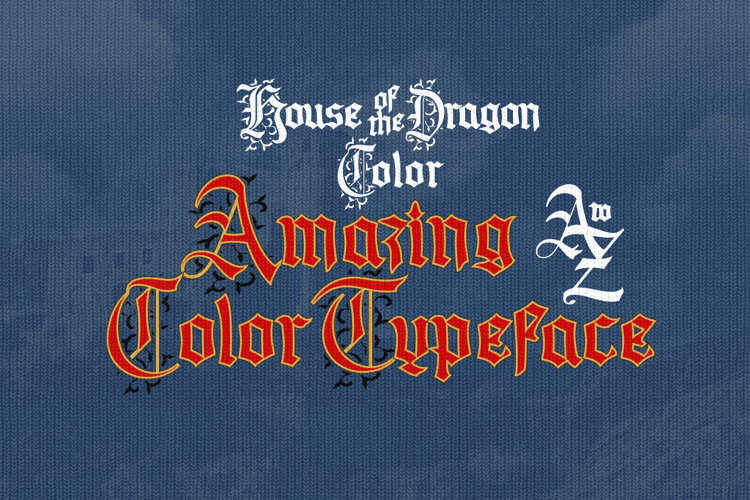 House of the Dragon Color Font