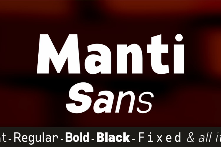 Manti Sans Font