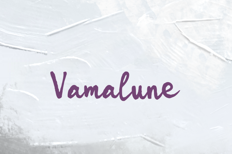 Preview of v Vamalune Hill Font