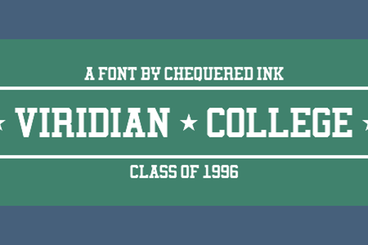 Viridian College Font