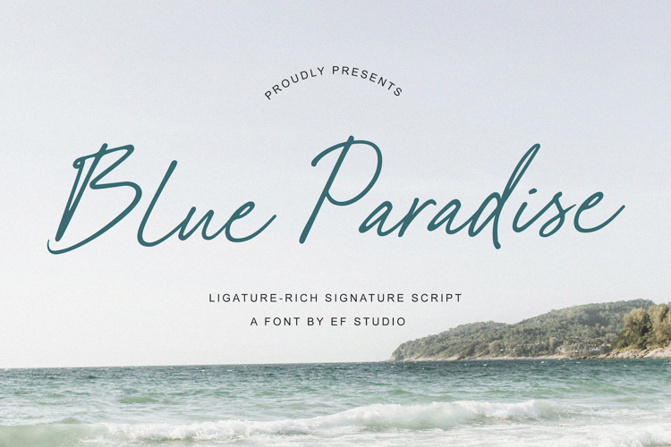Blue Paradise Font