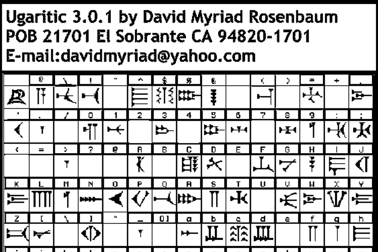 Ugaritic 3 Font