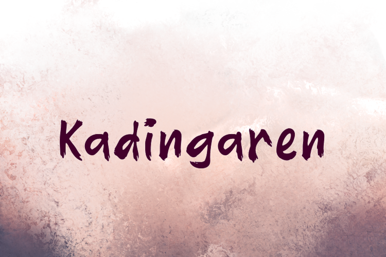 K Kadingaren Font