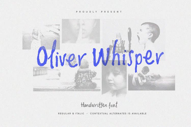 Preview of Oliver Whisper Font
