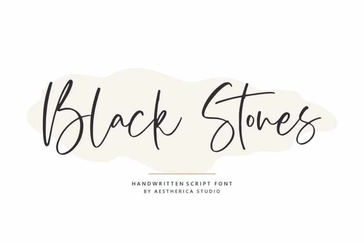 Black Stones Font