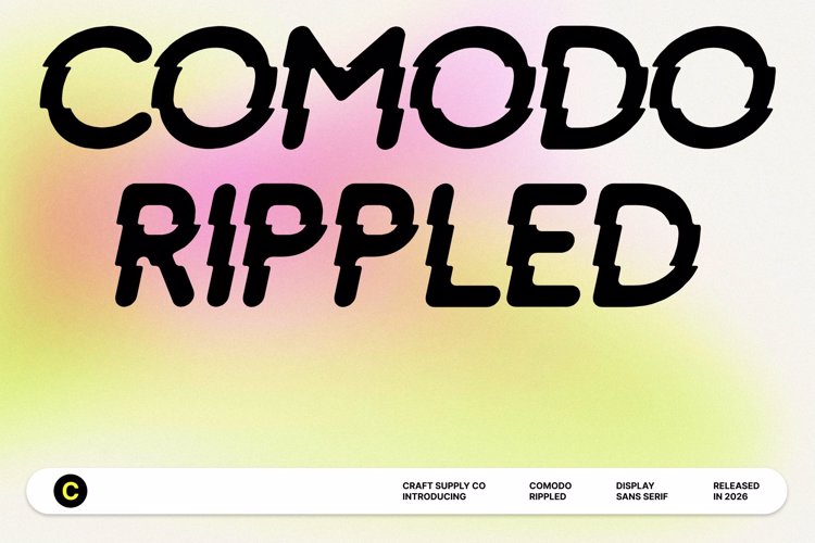 Preview of Comodo Rippled Font