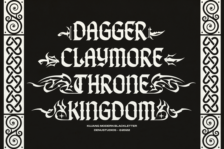 Preview of Kujang Font