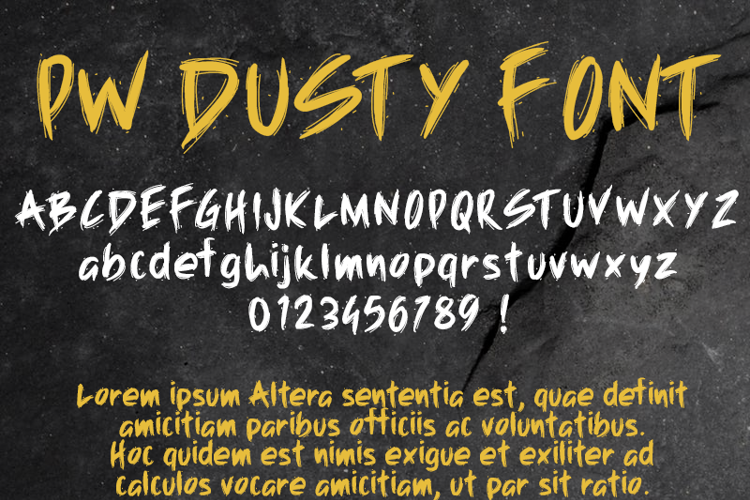 PW Dusty Font