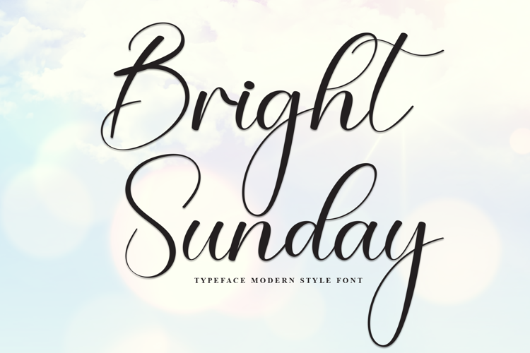 Preview of Bright Sunday Font