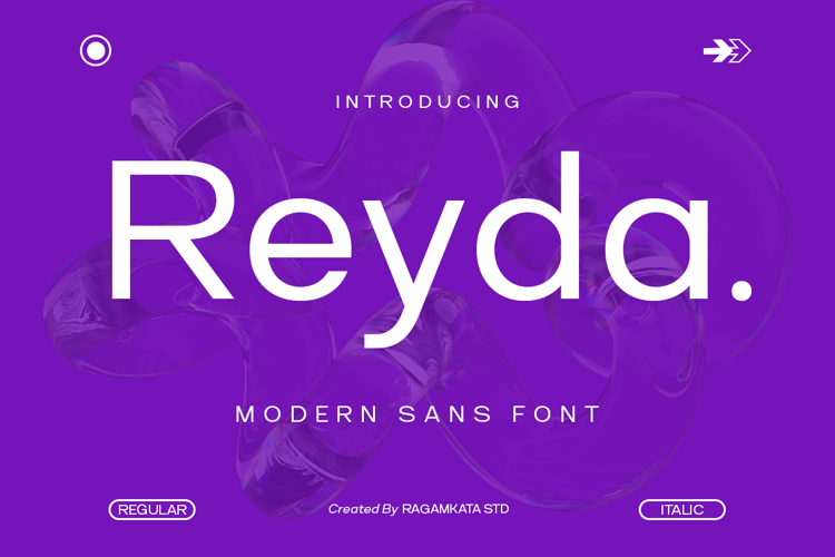 Preview of Reyda Font