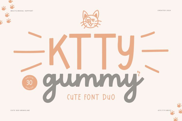 Ktty Gummy Script Font