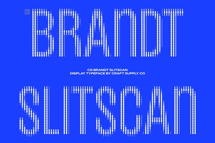 Preview of CS Brandt Slitscan Font