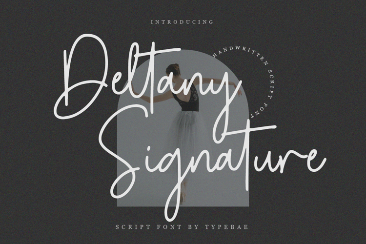 Deltany Signature Font