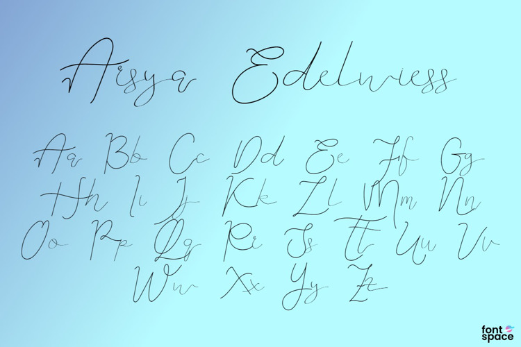 Arsya Edelwiess Script Font