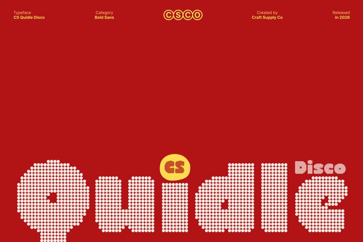 Preview of CS Quidle Disco Font