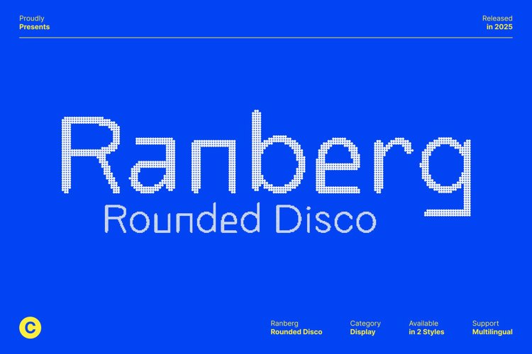 Preview of Ranberg Rounded Disco Font