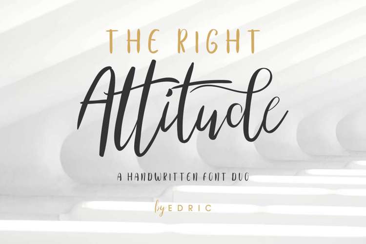 The Right Attitude Font