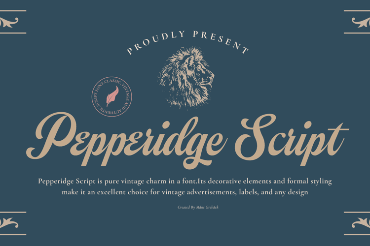 Pepperidge Script Font