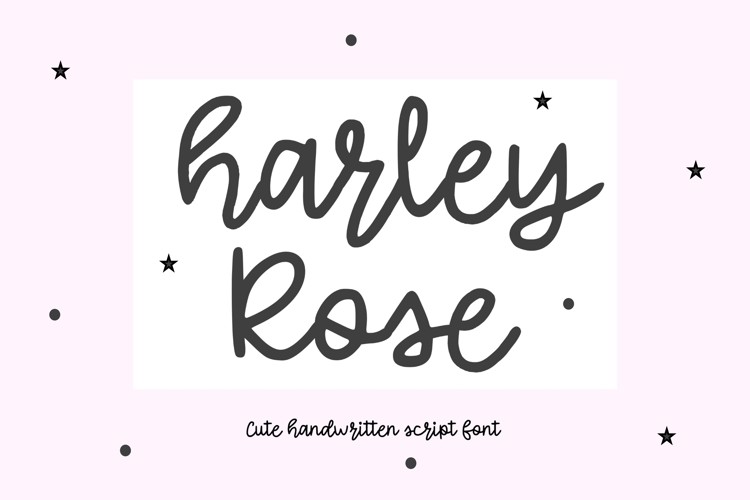 Preview of Harley Rose Font