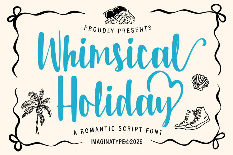 Preview of Whimsical Holiday - Non Commerc Font