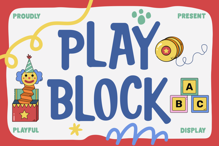 Preview of Play Block Font