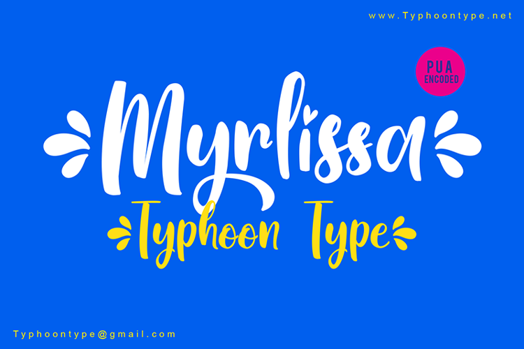 Myrlissa Font Typhoon Type Suthi Srisopha Fontspace