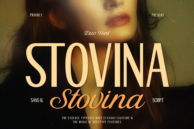 Preview of Stovina Font
