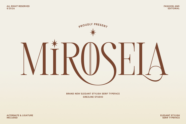 Preview of Mirosela Font