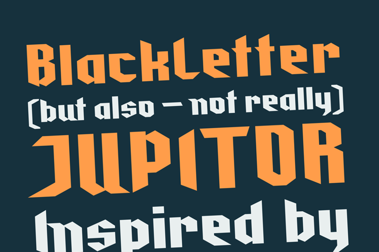 Preview of Jupitor Font