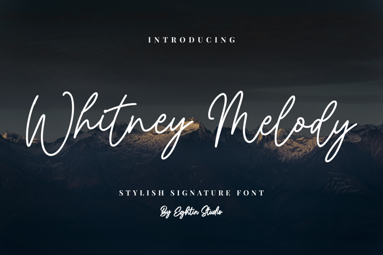 Whitney Melody Font